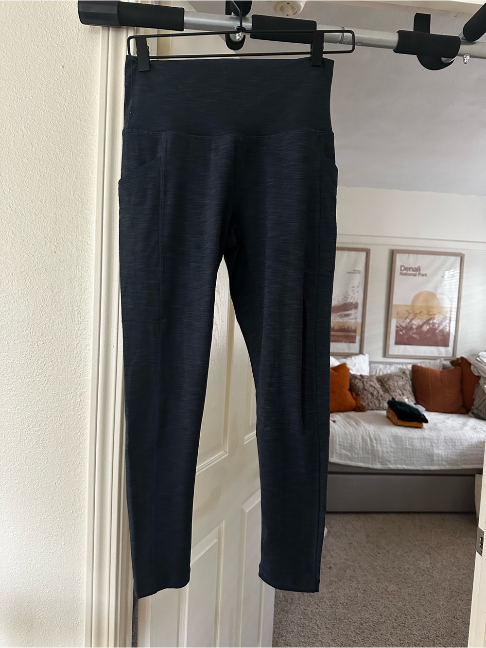 Prana Navy High-Rise Pocket Leggings